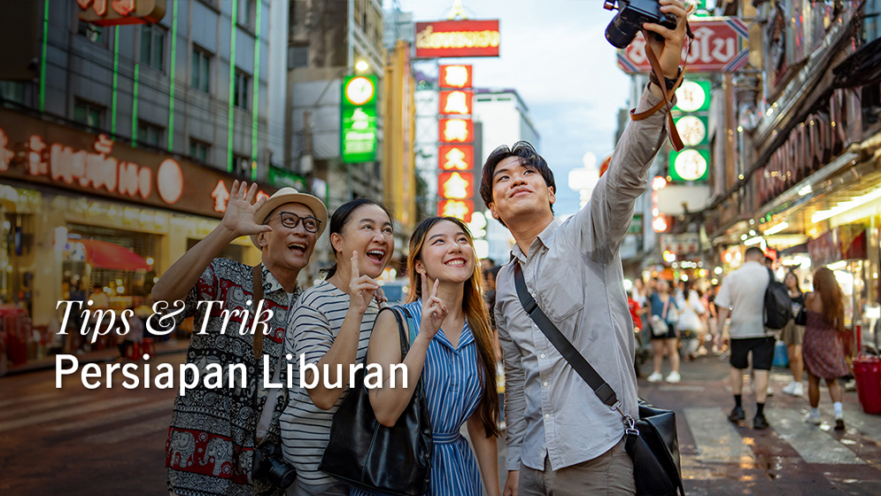 selfie saat liburan