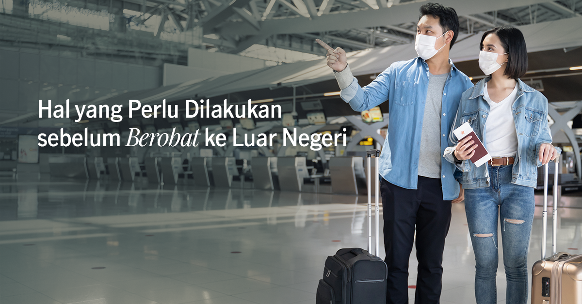 pasangan bersiap melakukan perjalanan ke luar negeri