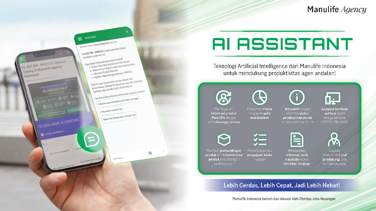 Manulife Indonesia meluncurkan fitur AI Assistant