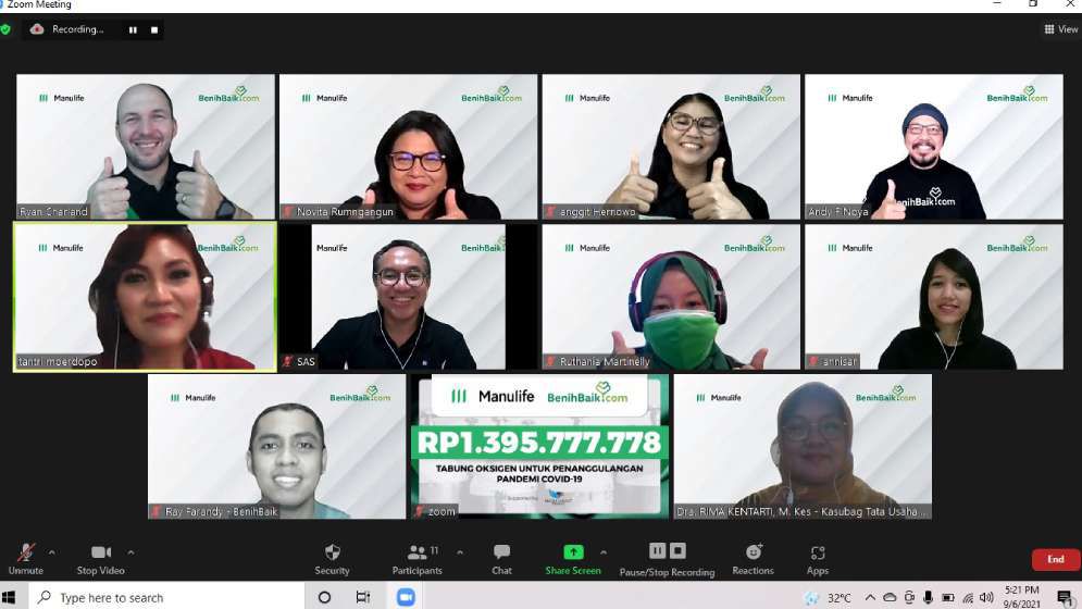 Penyerahan Donasi Tabung Oksigen melalui BenihBaik